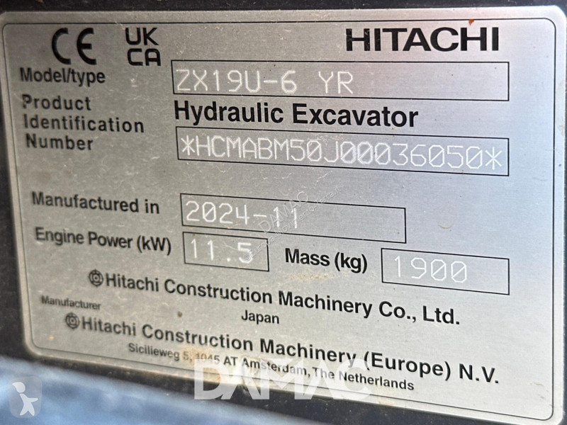 Rýpadlo Hitachi ZX19U