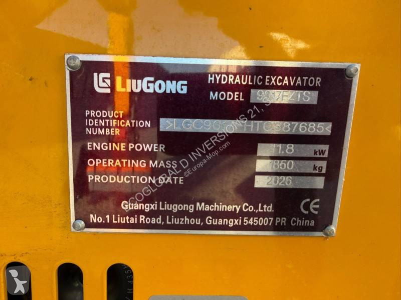Escavadora LiuGong 9017FZTS