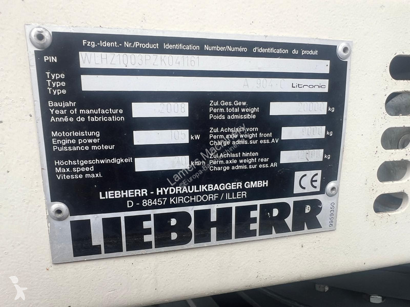 Rýpadlo Liebherr A904 C .
