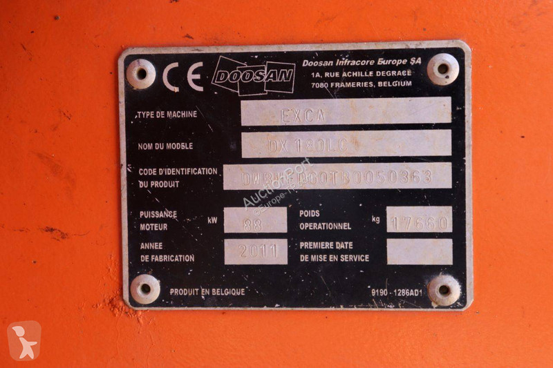 Graafmachine Doosan 180LC
