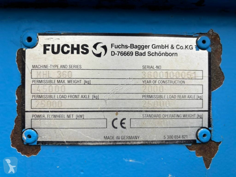 Escavadora Fuchs MHL360  --  MHL 360  --  good...