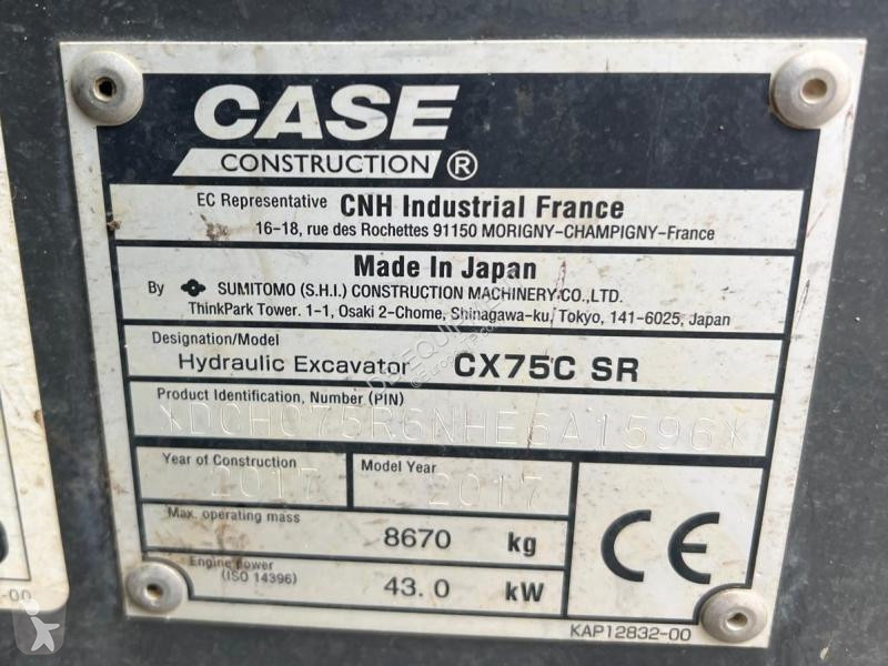 Escavadora Case CX75C PELLE 8,5T