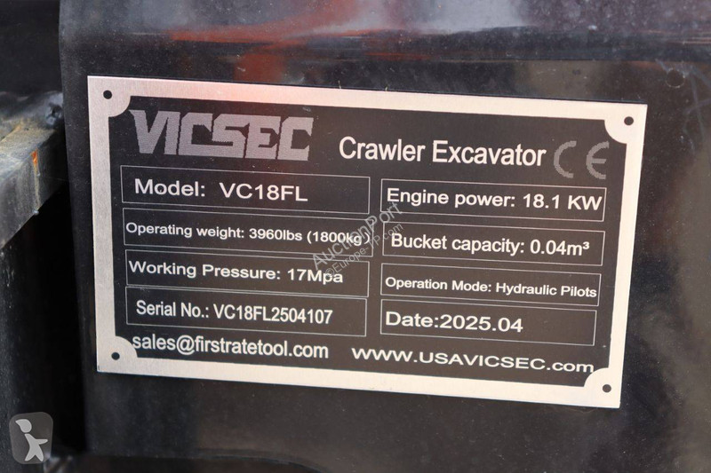 Escavatore Vicsec VC18FL