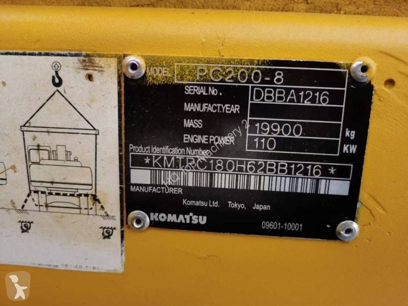 جرافة Komatsu Pelle sur chenilles occasion PC200-8