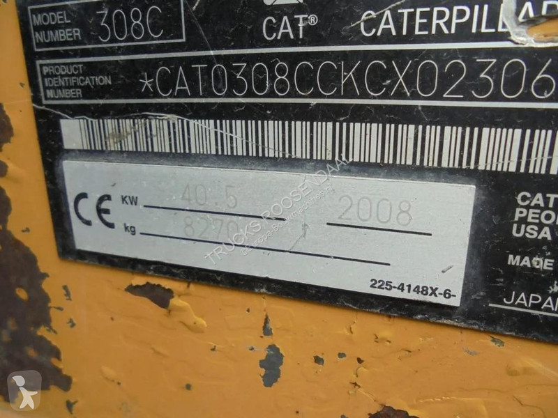 Skovl Caterpillar 308C 4966 HOURS!!