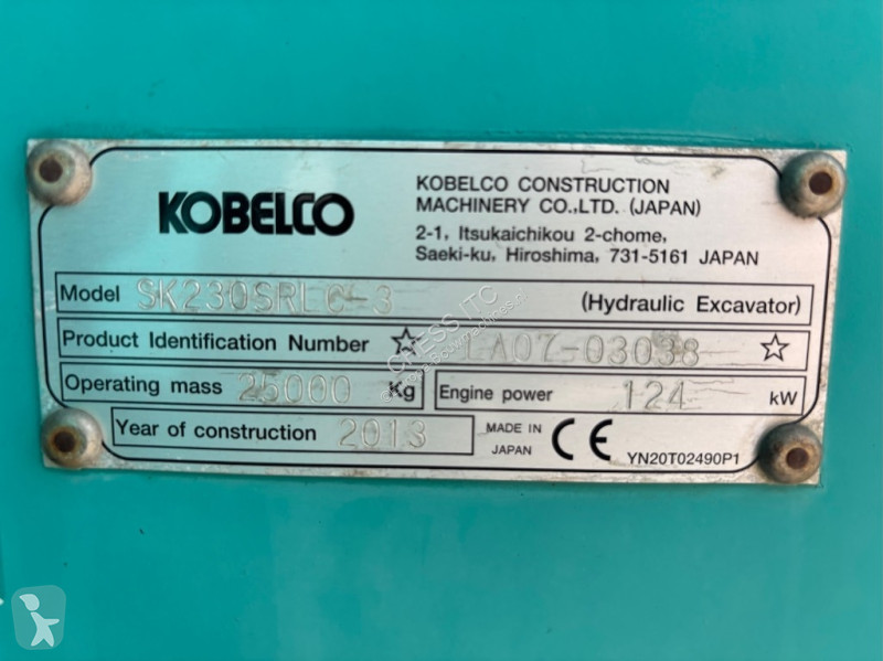 جرافة Kobelco SK 230 SR LC-3 - SK230 - SK270 -...