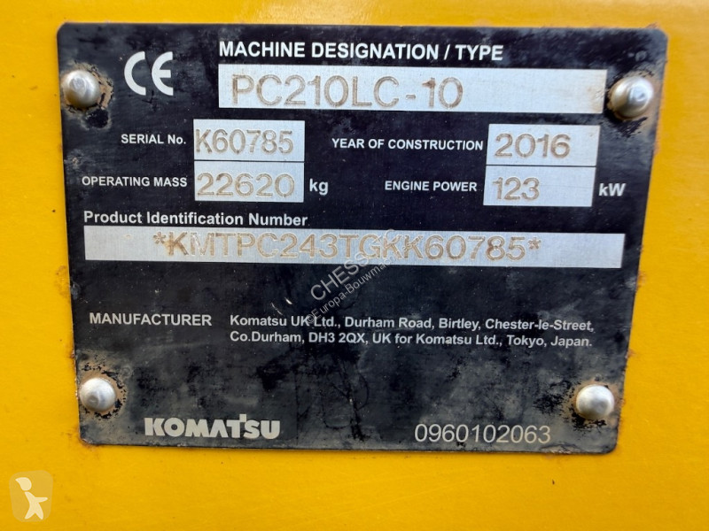 Rýpadlo Komatsu PC 210 LC-10 - PC 210 LC - PC 210
