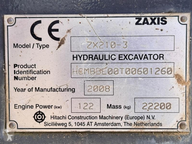Escavatore Hitachi 3 Pelle sur chenilles 22T