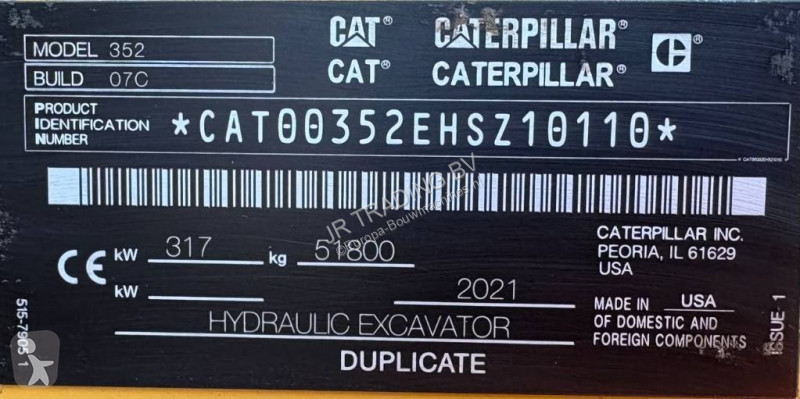 Rýpadlo Caterpillar 352