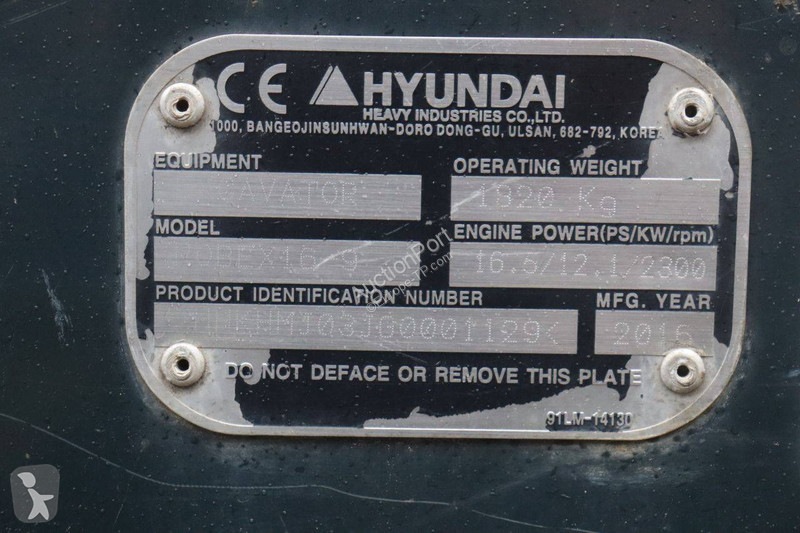 Pelle Hyundai Robex 169
