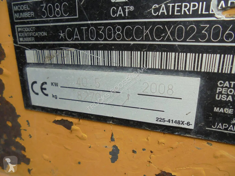 Excavator Caterpillar 308C + 4966 HOURS!!