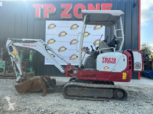 Excavadora Takeuchi tb216 hybrid à 18500€ ht