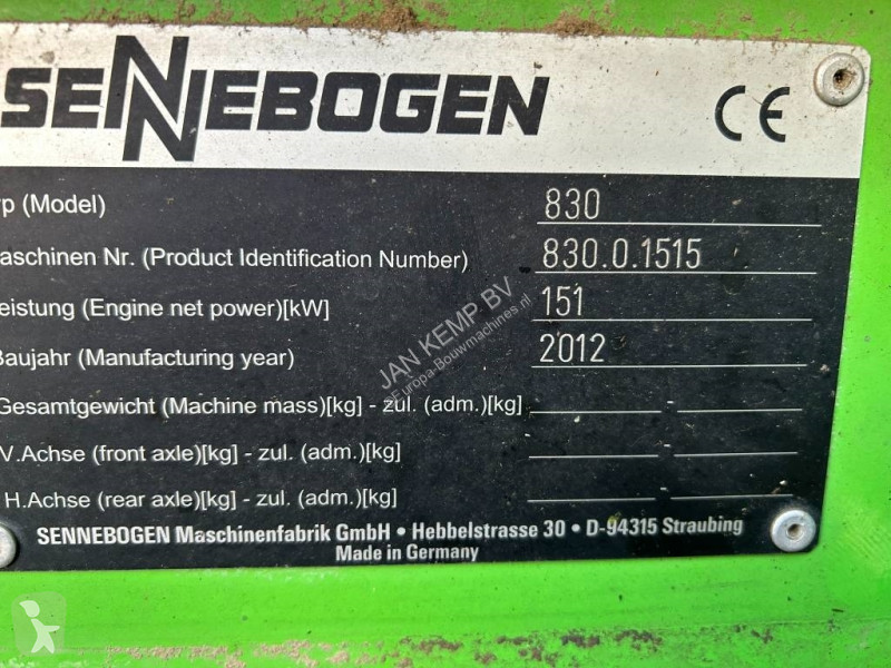 Skovl Sennebogen For Parts