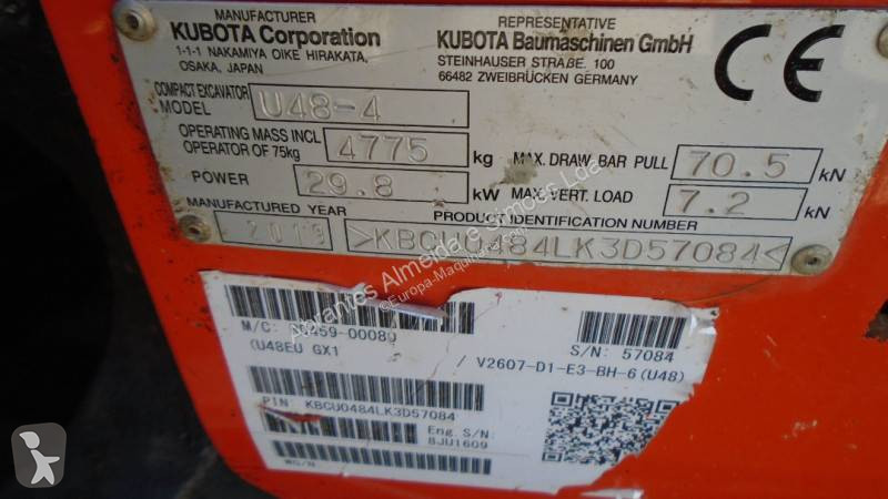 Escavadora Kubota