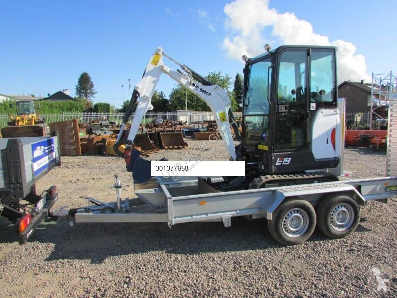 Escavadora Bobcat E 19 + Anhänger Unsinn...