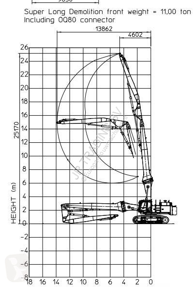 Excavadora Hitachi 470 LCD - 3 (25m high reach...