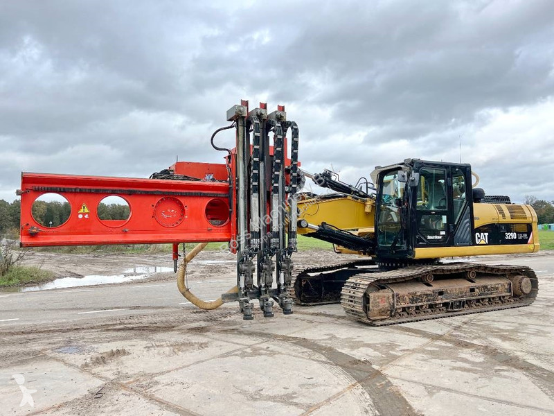 Escavatore Caterpillar 329D + Wimmer Jura Luna...