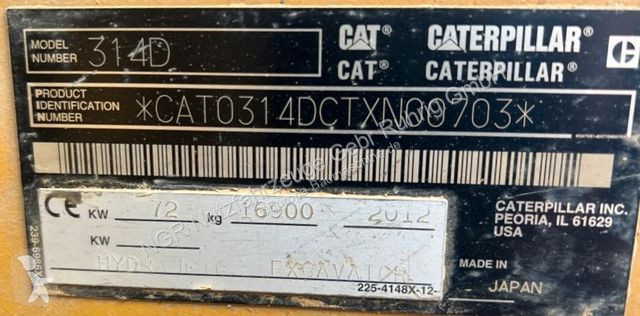Skovl Caterpillar CAT DLCR mit Gummiketten