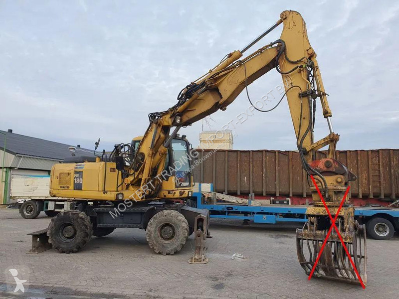 جرافة Komatsu K Komatsu PW180 Mobile Excavator...