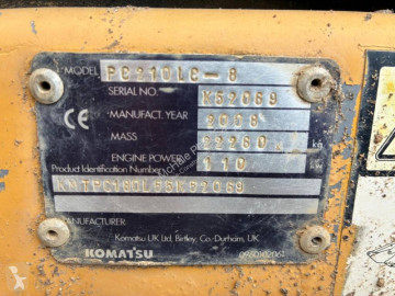 Komatsu PC210LC8 LC8