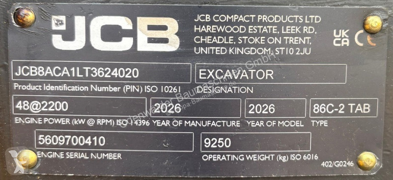 Rýpadlo JCB  N-86C-2