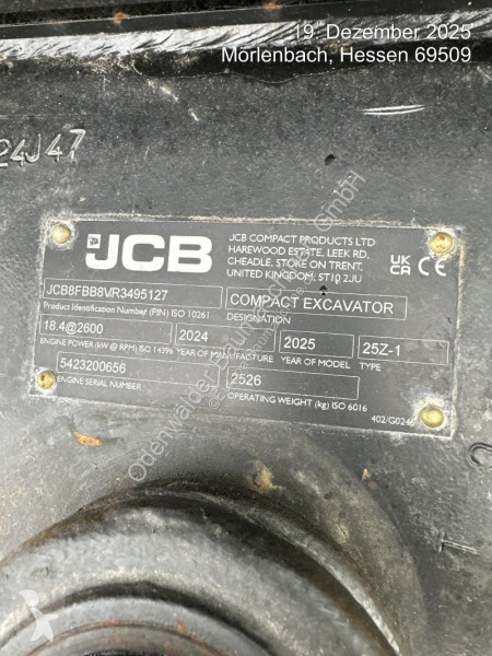 Rýpadlo JCB  25Z-1