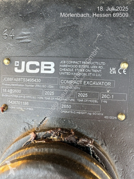 جرافة JCB  26C-1