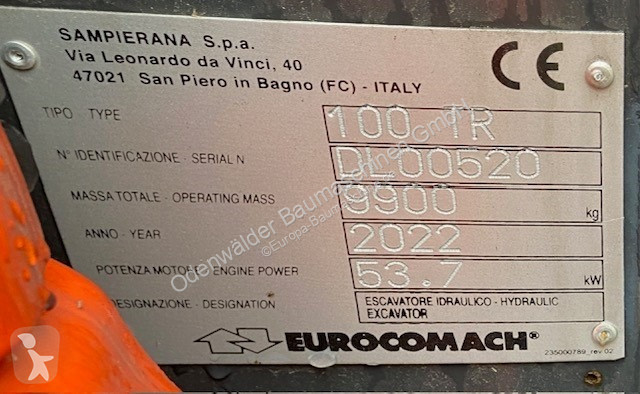 Pelle Eurocomach  100TR