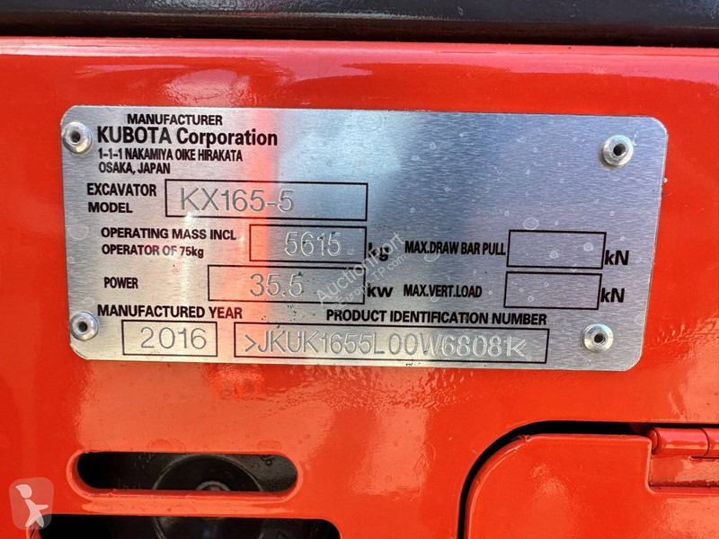 Graafmachine Kubota KX165-5