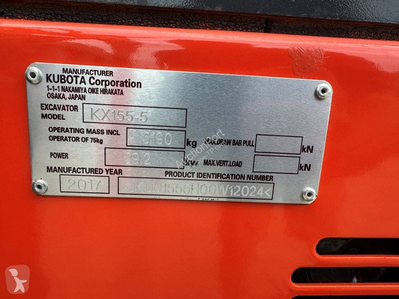 Graafmachine Kubota KX155-5