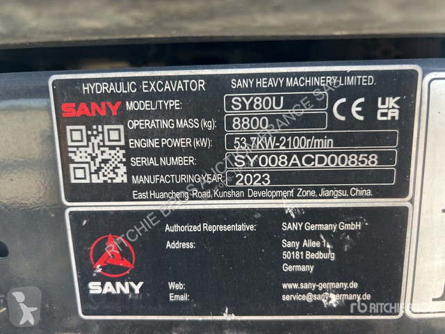 Koparka Sany  SY80U