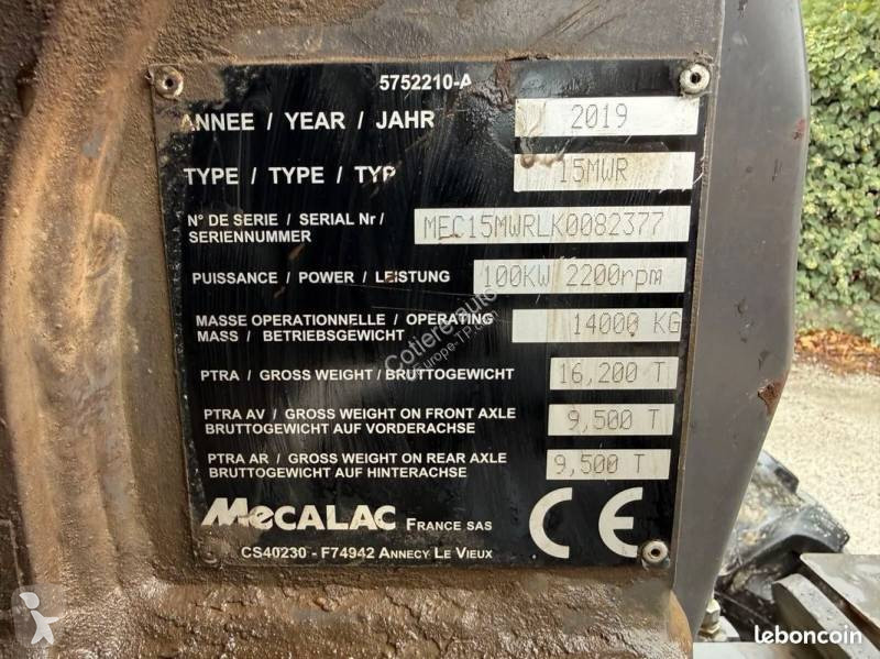 جرافة Mecalac 15 mwr