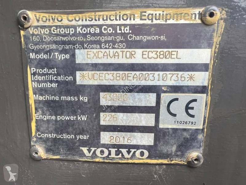 Pelle Volvo EC 380 E L