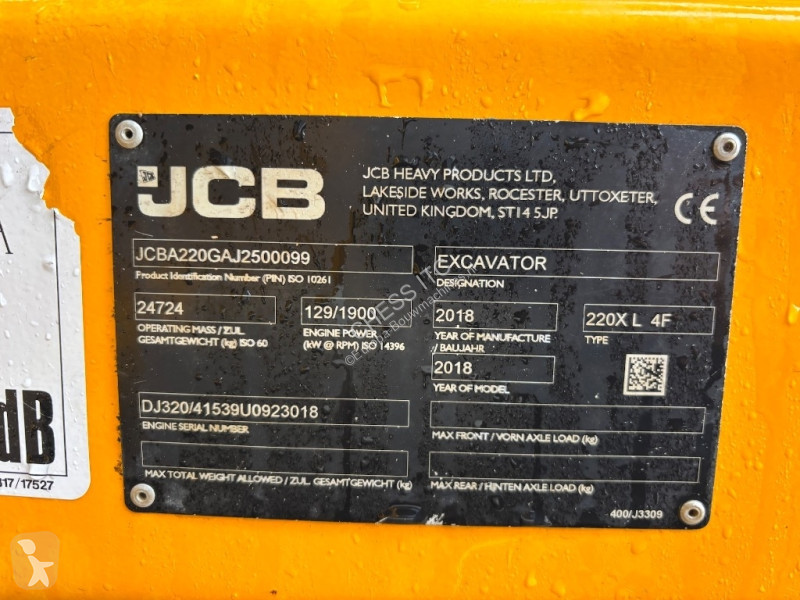 Escavadora JCB 220 XL 4F  --  220X lc  --  220...