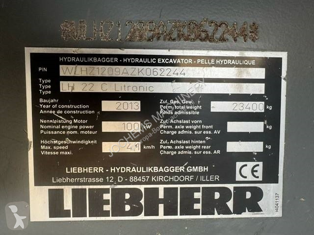 Excavadora Liebherr LH 22 C