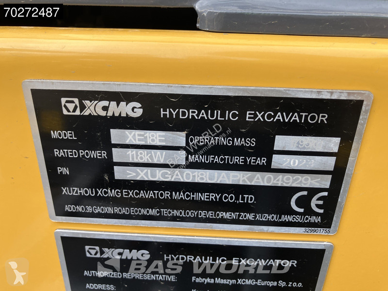 Skovl XCMG E 2 YEARS FACTORY WARRANTY - KUBOTA...