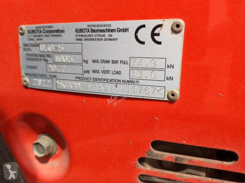 Escavadora Kubota  U50-5