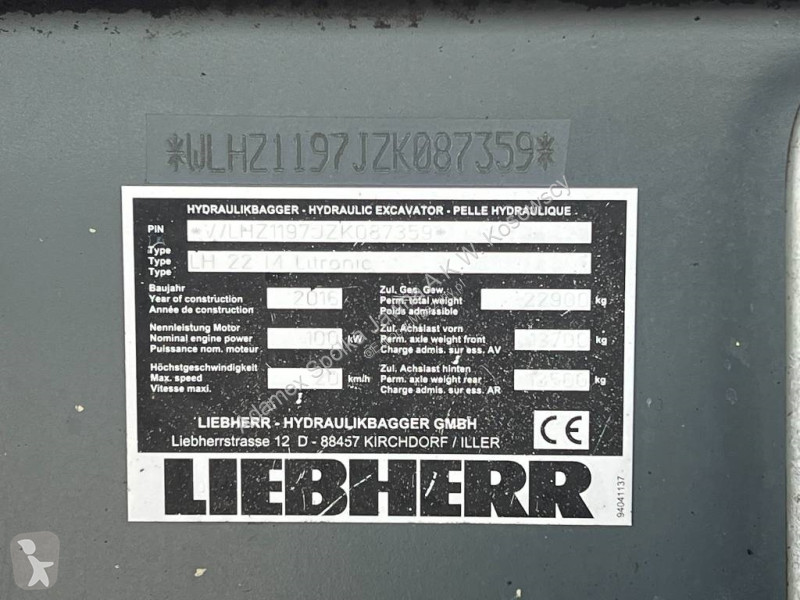 Excavadora Liebherr LH 22 M Litronic