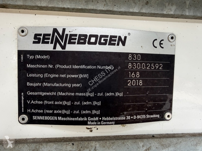 جرافة Sennebogen E - E -  -  E