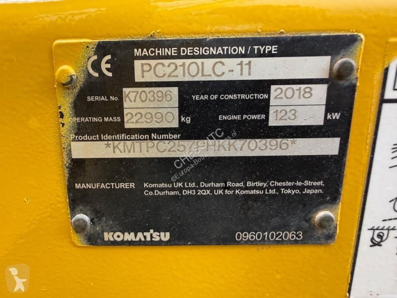 Rýpadlo Komatsu PC 210 LC-11 - PC 210 LC - PC 210