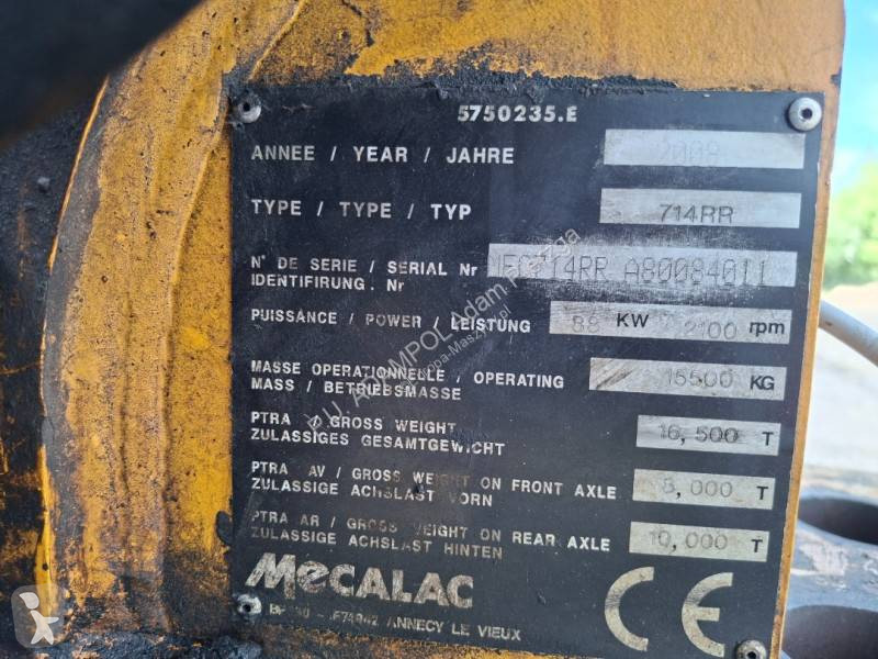 جرافة Mecalac 714 MW RR