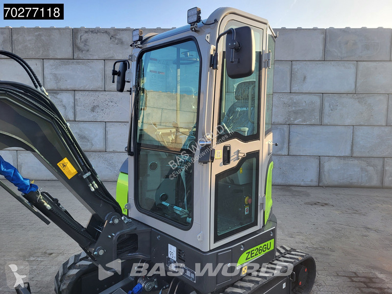 Escavadora Zoomlion ZE26 GU A/C - CE CERTIFIED