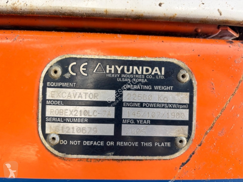 Skovl Hyundai Robex 210 LC-7 A - 210