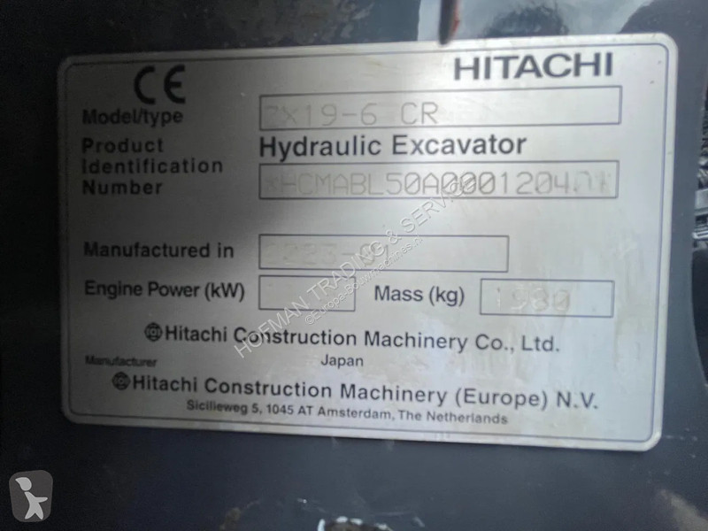 Graafmachine Hitachi ZX19-6 CR
