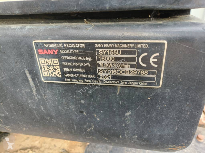 Graafmachine Sany SY 155 U graafmachine...