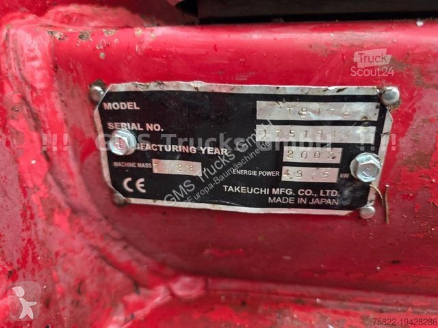 Escavadora Takeuchi / 7,5ton / SW MS08 / 2 Löffel