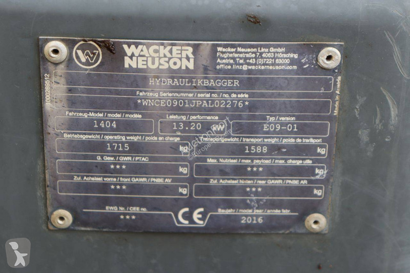 Escavadora Neuson 1404