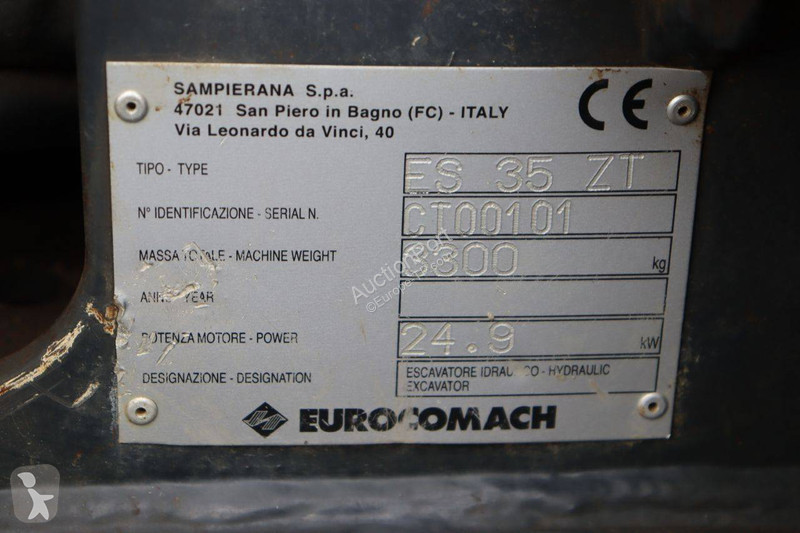 Escavadora Eurocomach ES 35 ZT