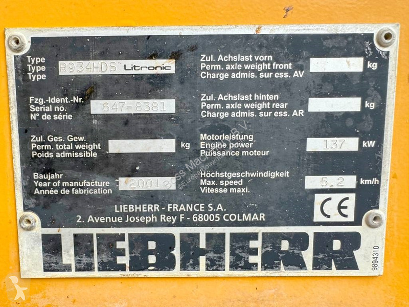 Graafmachine Liebherr R934 HDS + Wimmer Drill /...