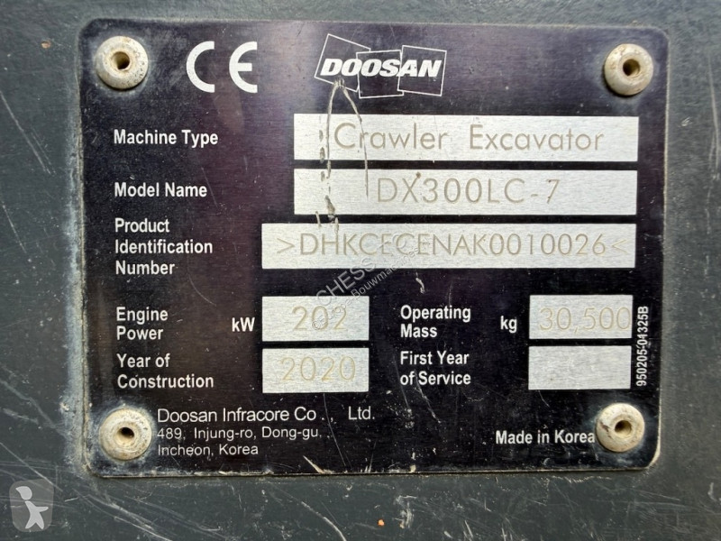 Skovl Doosan DX 300 LC-7 - DX 300 LC -